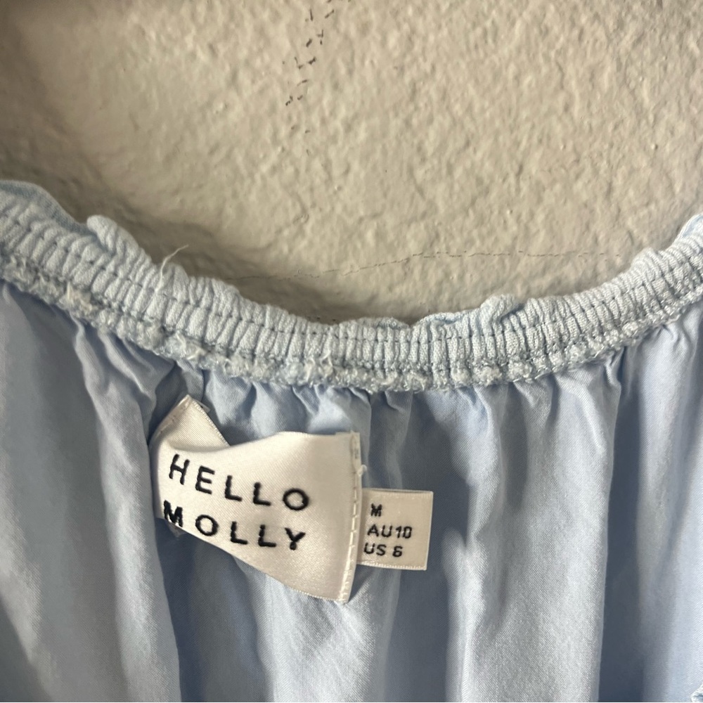 Hello Molly Light Blue Midi Dress - Picture 4 of 6
